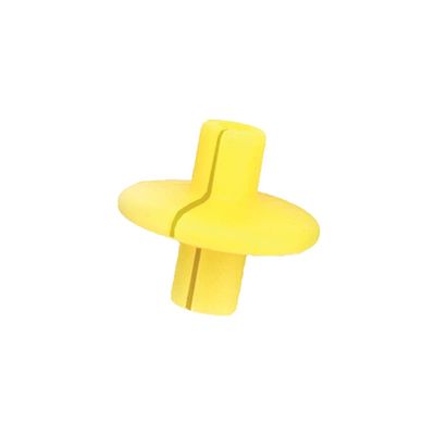 Pine Ridge Archery Slotted XL Kisser Button for Compound and Traditional Bows, Yellow, Pack of 6