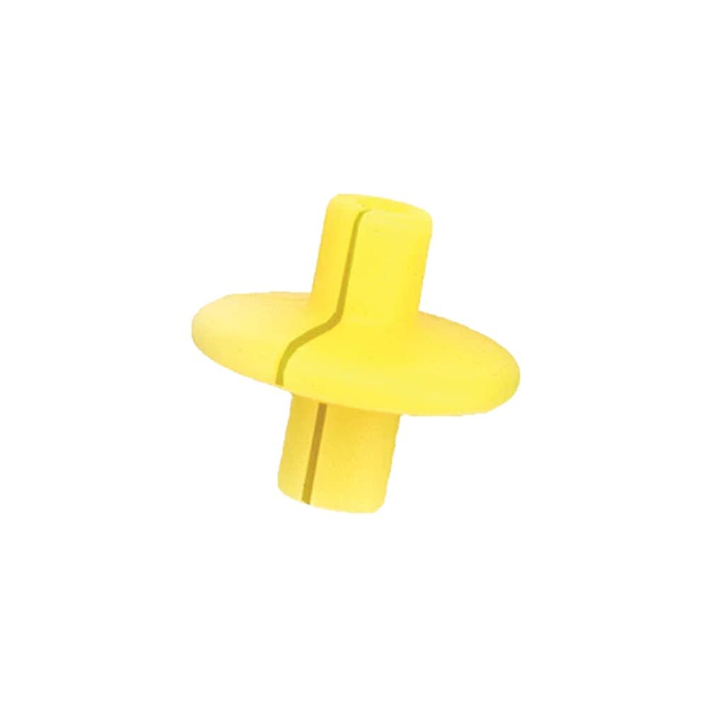 Pine Ridge Archery Slotted XL Kisser Button for Compound and Traditional Bows, Yellow, Pack of 6