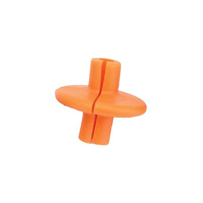 Pine Ridge Archery Slotted XL Kisser Button for Compound and Traditional Bows, Orange, Pack of 6