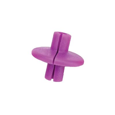 Pine Ridge Archery Slotted XL Kisser Button for Compound and Traditional Bows, Purple, Pack of 6
