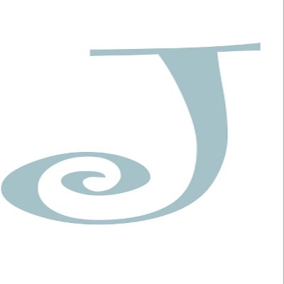Eyecandy Decals J - Monogram Letter CURLZ 3" Tall 2 Pack Decal Sticker Silver