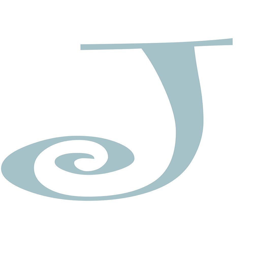 Eyecandy Decals J - Monogram Letter CURLZ 3" Tall 2 Pack Decal Sticker Silver