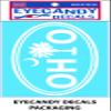 Eyecandy Decals J - Monogram Letter CURLZ 3" Tall 2 Pack Decal Sticker Silver view 2