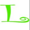 Eyecandy Decals L - Monogram Letter CURLZ 3" Tall 2 Pack Decal Sticker Lime Green view 1