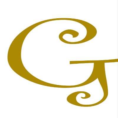 Eyecandy Decals G - Monogram Letter CURLZ 5" Tall Decal Sticker Gold