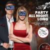 Masquerade Venetian Mask for Women & Men - Unisex Mask for Mardi Gras, Prom, Halloween, Venetian Party, Costume Party & Gift (Blue/Black) view 4