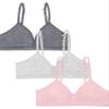 Fruit of The Loom Big Girls' Soft and Smooth Training Bra 3 Pack Blush Rose/Grey Heather/Charcoal Heather L