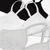 Fruit of The Loom Big Girls' Soft and Smooth Training Bra 3 Pack Black Hue/White/Grey Heather XL view 2