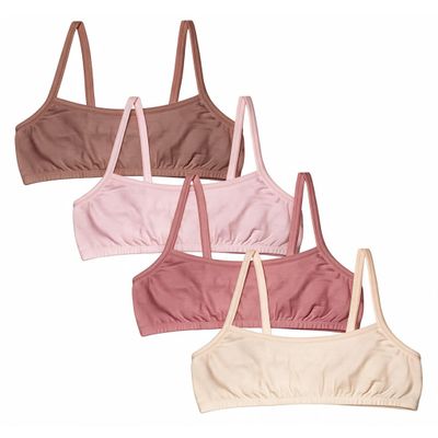 Fruit of the Loom Girl's Cotton Stretch Cami Training Bra Multi-Pack