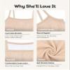 Fruit of the Loom Girl's Cotton Stretch Cami Training Bra Multi-Pack view 4