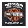 Harley-Davidson Men's Distressed Tee Elongated Bar & Shield Black 30296553 (M) view 2