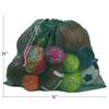 Handy Laundry Mesh Equipment Bag, Green - 24 x 36 - Adjustable, sliding drawstring cord closure. Perfect mesh bag for parent or coach, making it easy to transport view 2