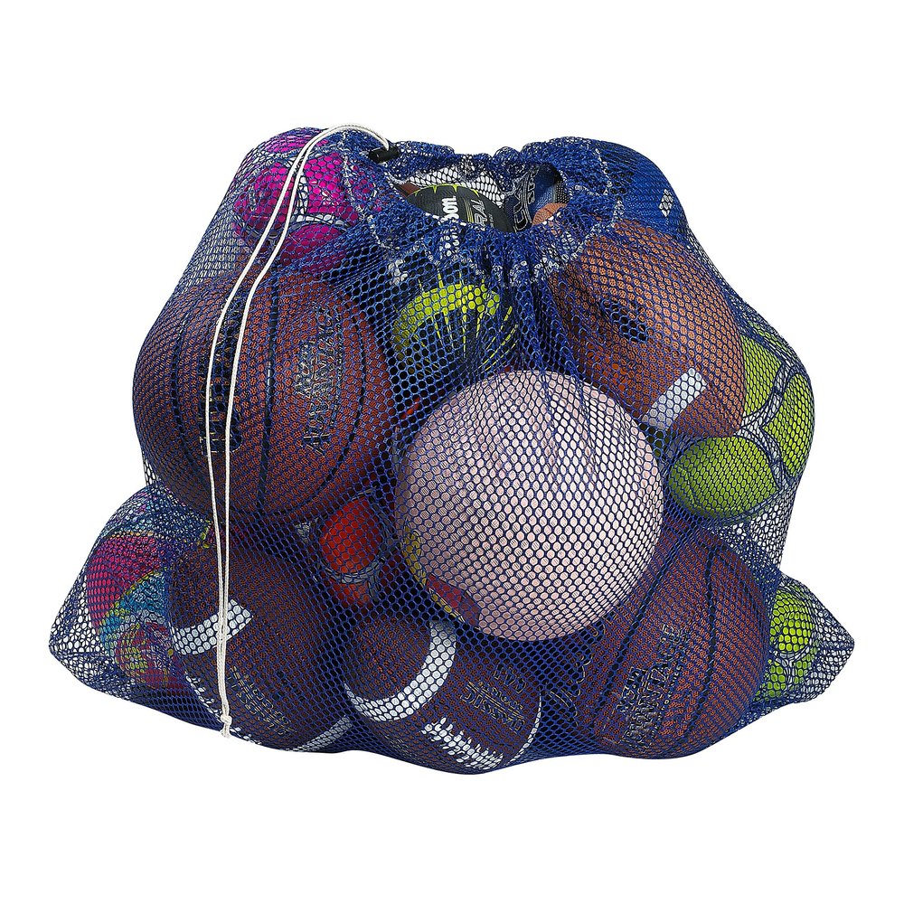 Handy Laundry Mesh Equipment Bag, Royal Blue - 24 x 36 - Adjustable, sliding drawstring cord closure. Perfect mesh bag for parent or coach, making it easy to transport.