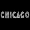 LA POP ART Boys Word Art T-Shirt - Neighborhoods of Chicago Word Art Military Green view 2