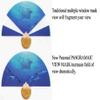 999001-AB-S/M, Snorkeling Vest Scuba Dive Panoramic Purge Mask Dry Snorkel Fins Gear Set view 4