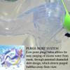 999001-Yellow-ML/XL, Snorkeling Vest Scuba Dive Panoramic Purge Mask Dry Snorkel Fins Gear Set view 4
