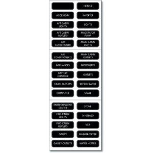 Blue Sea Systems - Blue Sea Label Kit Ac Panel Basic "Product Category: Electrical/Switches & Accessories"