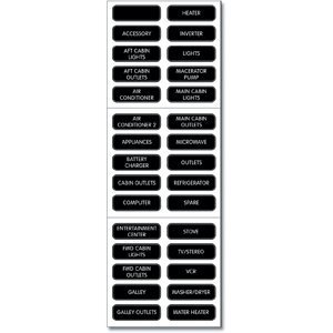 Blue Sea Systems - Blue Sea Label Kit Ac Panel Basic "Product Category: Electrical/Switches & Accessories"
