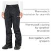 Arctix Men's Essential Snow Pants, Black, X-Large view 4