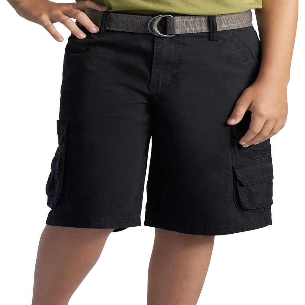 Lee Boy's 2-7 Dungarees Belted Wyoming Cargo Short, Black, 6