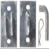 Dock Edge Stationary Dock Connector Hinge Kit, Galvanized, 3/16" view 2