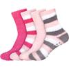 BambooMN Super Soft Warm Cozy Fuzzy Cozy Home Socks - Assortment E - 4prs view 1