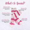 BambooMN Super Soft Warm Cozy Fuzzy Cozy Home Socks - Assortment E - 4prs view 4