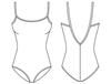 Mirella Women's Classic Camisole Dance Leotard with Scoop Front & V-Back,Black,Large Long view 3