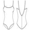 Mirella Women's Classic Camisole Dance Leotard with Scoop Front & V-Back,Seafoam,Medium Long view 3