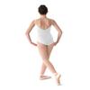 Mirella Women's Classic Scoop Front V-Back Camisole Dance Leotard, White, Small view 2