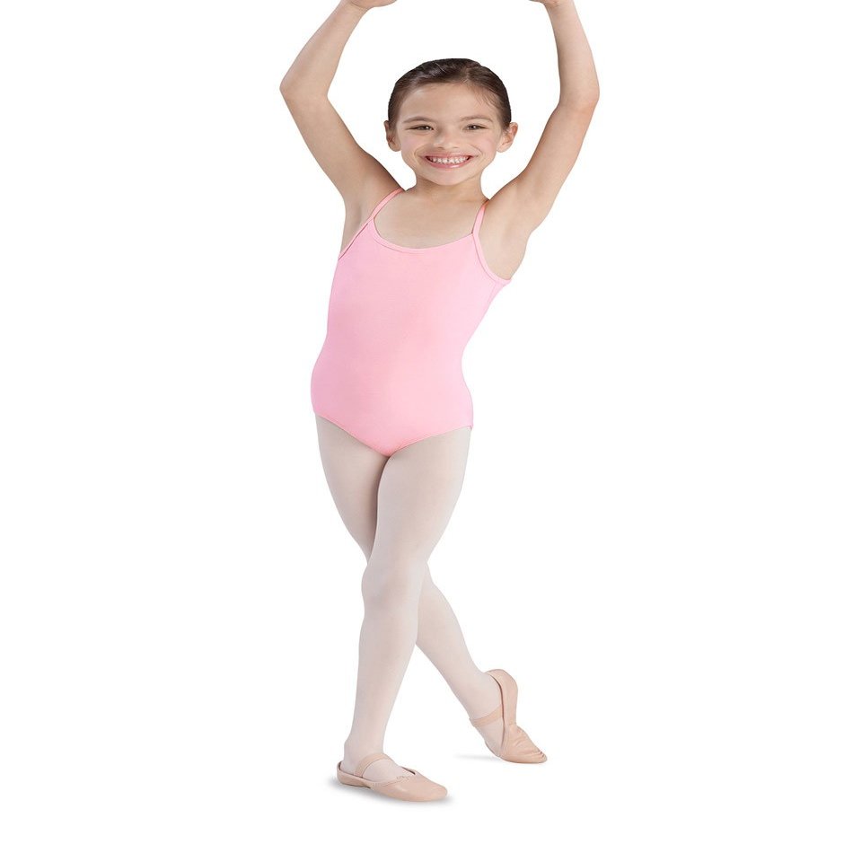 Bloch Dance Girls Plie Camisole Leotard, Candy Pink, Size 2-4