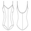 Mirella Women's Microlux Princess Seam V-Front Camisole Dance Leotard,Garnet,Medium/Long view 2