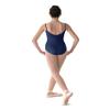 Mirella Women's Microlux Princess Seam V-Front Camisole Dance Leotard,Navy,Medium view 2