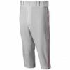 Mizuno Premier Short Piped Pants, Grey/Red, Medium view 1