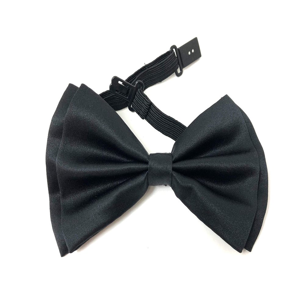 The Bowtie Shop - Pre-tied Adjustable Tuxedo Bow Ties, Mens (Black Bowtie)