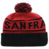 American Cities San Francisco California Republic Cuff Cable Knit Pom Pom Beanie Hat Cap view 2