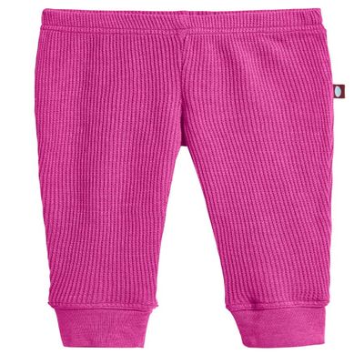 City Threads Cozy Soft Thermal Baby Pants, Ideal for Everyday Wear and Layering, Made in The USA (Hot Pink, 3-6 Months)
