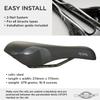 Terry Cite Y Gel Bike Saddle | Bicycle Seat Optimized for Men - Flexible & Comfortable | Sit Bone Support, Shock Absorbing Elastomers, Low Profile, Flat Top - Black Black, view 2