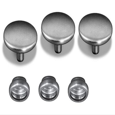 BRASS NICKEL SUNBRELLA BOAT MARINE CANVAS UPHOLSTERY FABRIC SNAPS ~ CAP & SOCKET - Pick your Quantity (100 Pack Cap and Socket)