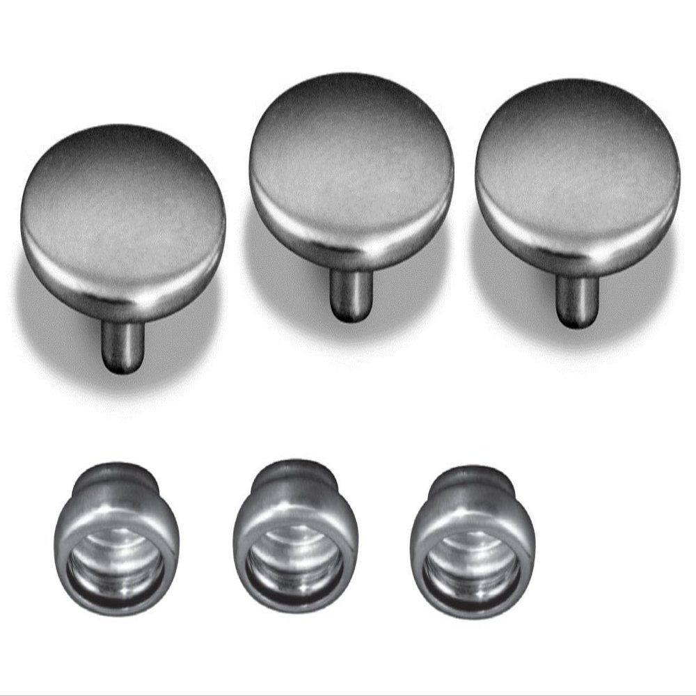 BRASS NICKEL SUNBRELLA BOAT MARINE CANVAS UPHOLSTERY FABRIC SNAPS ~ CAP & SOCKET - Pick your Quantity (100 Pack Cap and Socket)