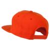 Big Diamond Embroidered Flat Bill Cap - Orange OSFM view 3