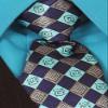 Boys Black Pinstripe Vest Suit with Turquoise Shirt Size 2T view 4