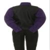 Boys Black Pinstripe Vest Suit with Purple Shirt Size 2T view 3