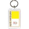 Acrylic KeyChains KeyRings Holders - Europe 2 (1-Pack, Country: Vatican City) view 1