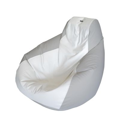 E-SeaRider Teardrop Marine Beanbag (White/Grey, Medium)