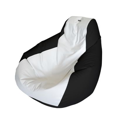 E-SeaRider Teardrop Marine Beanbag (White/Black, Medium)