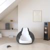 E-SeaRider Teardrop Marine Beanbag (White/Black, Medium) view 2