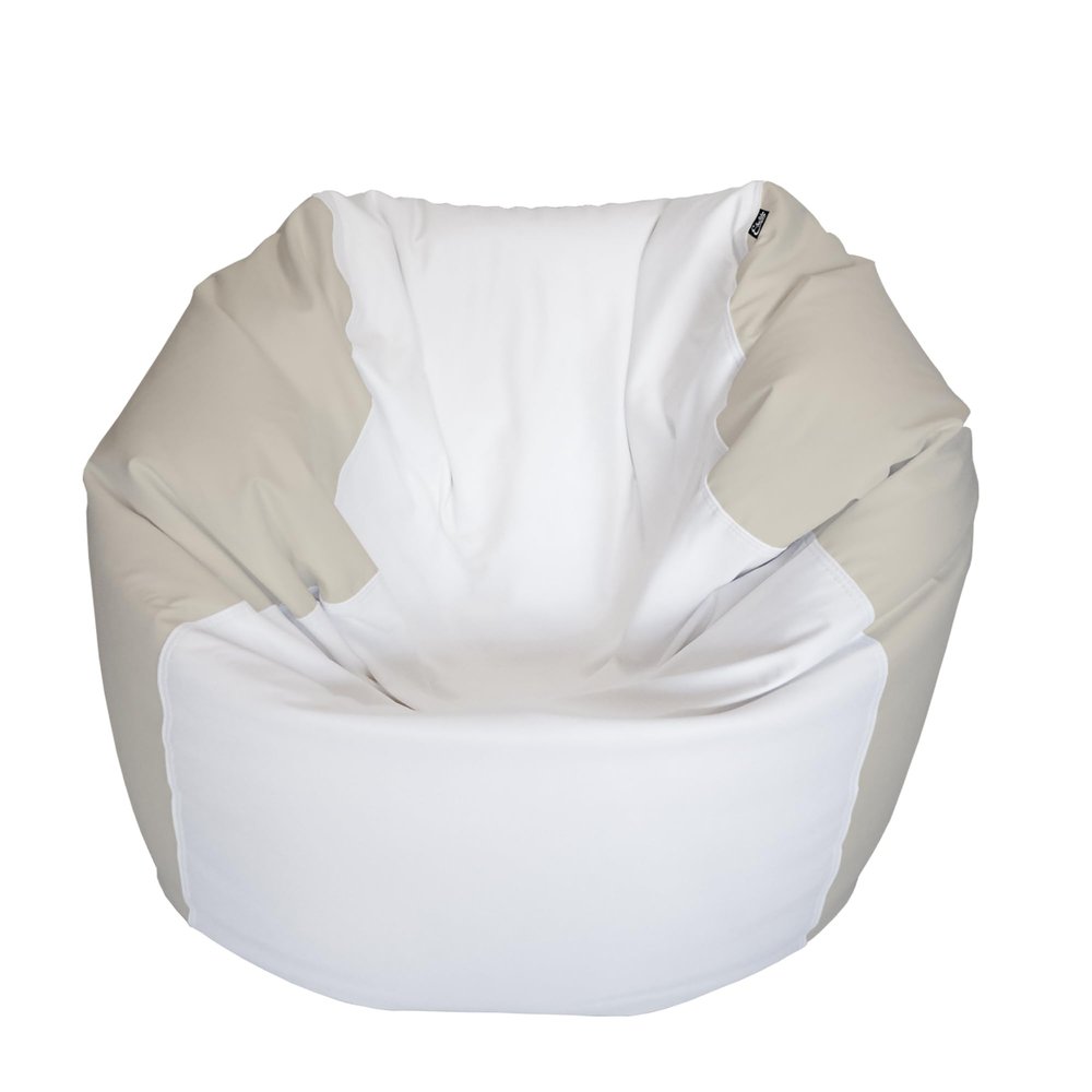 E-SeaRider Round Marine Beanbag (Medium, Multi) (White/Beige)