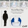 E-SeaRider Round Marine Beanbag (Medium, Multi) (White/Black) view 2