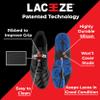 Laceeze - Translucent Band Max Fits Cleats Size 8+ US Keeps Shoe Laces Tied During All Sport Activities, Soccer, Baseball, Lacrosse, Basketball. Made From Silicone With Ribbed Technology view 4